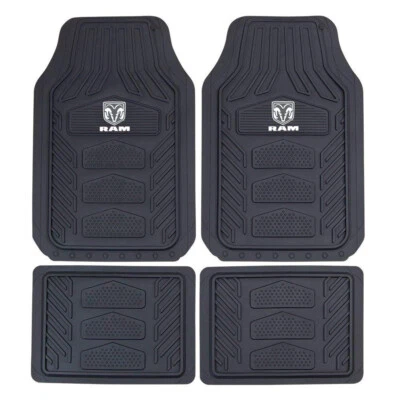 4pc DODGE RAM All Weather Pro Heavy Duty Rubber Floor Mats Set Official Licensed - Image 1 of 4