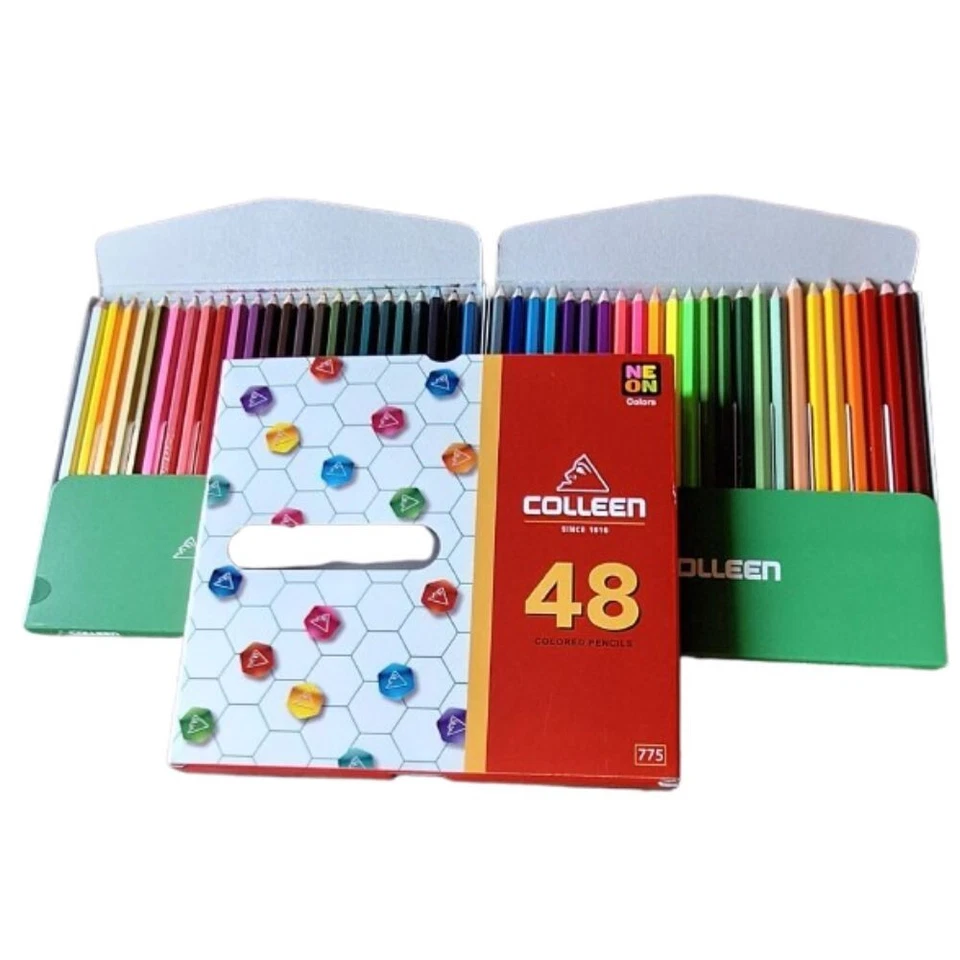 Pencils Colored Colleen Drawing Painting Art Colors Set Gift Kids 48 Pencil Colo - Image 1 of 4