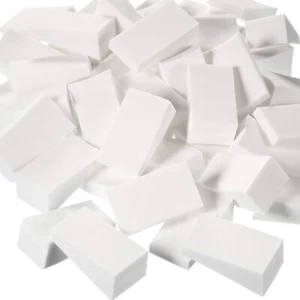 128 Beauty Makeup Blender Sponge Cosmetic Wedge Triangle Facial Applicator White - Picture 1 of 1