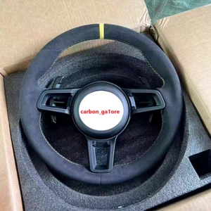 FOR Porsche Custom Leather Steering Wheel 911 997 991 718 Cayman Boxster GT3 GT4 - Picture 1 of 6
