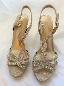 DREAM PAIRS Women's Amore 3 Stilettos Open Toe Pump Heel Sandals Size 8.5 - Picture 1 of 6