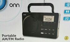 Onn AM/FM Digital Portable Electric And Battery Radio