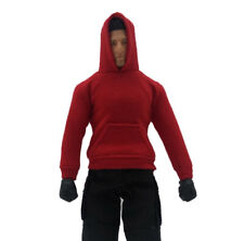 1/12 Casual Red Hooded sweater Jacket Coat Clothes For 6'' Male Action Figure