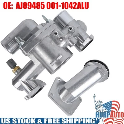 Carcasa termostato aluminio AJ83485 para Jaguar tipo S XJ8 XJR 4,2 L 2003-2005 Foto 1 de 4