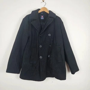 Chaps Heavyweight wool blend shoreman jacket size medium oversized - Picture 1 of 16