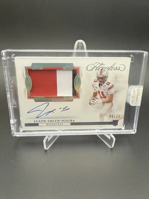 2023 Flawless Horizontal Jaxon Smith-Njigba RPA Auto 08/25 RPAH-JSN Ohio State - Image 1 of 3