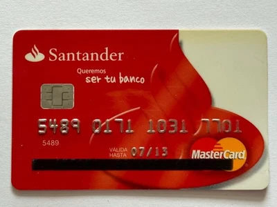 Santander Credit Card▪️Spain▪️Chip▪️Unsigned▪️2013 Exp▪️Collectible Only - Image 1 of 2