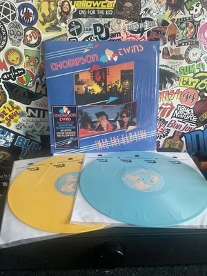 THOMPSON TWINS Into The Gap Live VG++ 2LP YELLOW & TURQUOISE VINYL W/HYPE - Image 1 of 2