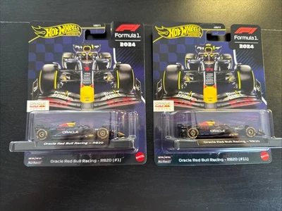 2025 HOT WHEELS PREMIUM FORMULA 1 2024 ORACLE RED BULL RACING-RB20 SET #1 & #11 - Image 1 of 4