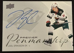 Upper Deck 2024-25 Premier Penmanship Joel Eriksson EK Auto - Bild 1 von 2