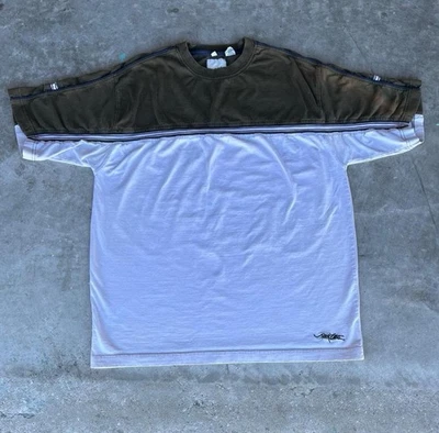 Point Zero Vintage Y2K Embroidered Striped Tshirt Men’s XL Grunge Surfer - Image 1 of 4