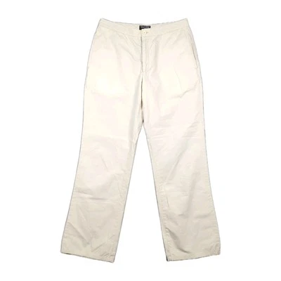 Polo Jeans Co Ralph Lauren Chino Pants Women 8 (30x27) USA Khaki Cotton Vintage - Image 1 of 4