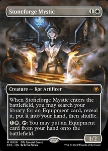Stoneforge Mystic (Borderless) #29 (Foil) (NM) Special Guests SPG Magic MTG - Picture 1 of 2