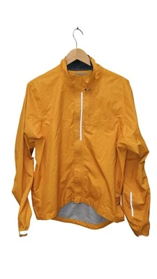 REI Co-Op Cycles Mens Yellow Reflective Cycling Rain Jacket Medium - Image 1 of 4