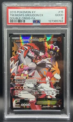 Pokemon TCG PSA 2 Team Magmas Groudon EX Double Crisis 15/34 - Image 1 of 2