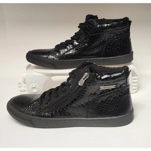 Blowfish Schlangenleder Fsux Leder Freizeit Turnschuhe Schwarz Größe US 7 - Bild 1 von 12