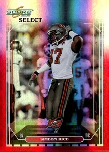 SIMEON RICE 2006 SCORE **RED** HOLO PARALLEL   /25 !! SSP 🔥🔥 TAMPA BAY BUCS - Picture 1 of 2