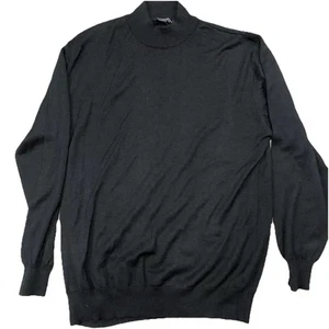 Gionfriddo Italy Herren Schwarz Stehkragen Wollmischung Pullover Langarm XL - Bild 1 von 5