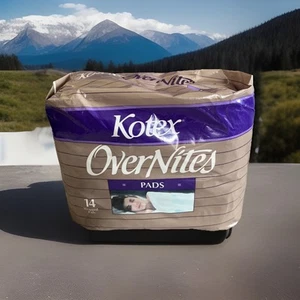Almohadillas Kotex Overnites de colección nuevas selladas con fecha 1986 - 14 almohadillas - Imagen 1 de 9