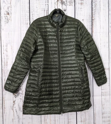 Eddie Bauer EB700 Down Full Length Travex Puffer Coat Parka Jacket, Green, L - Image 1 of 4