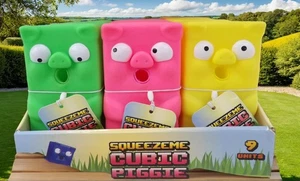 Juguetes para apretar Squeeze Me Cubic Pig con sonido Animolds 6" - Imagen 1 de 6