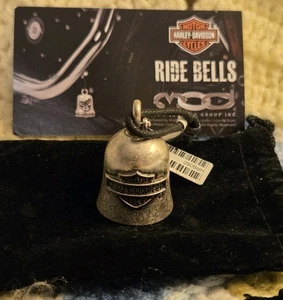 Ride Bell Harley Davidson ® Mod Jewelry® Silver Tone Classic Logo  - Picture 1 of 3