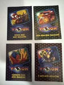 Fleer Skybox Marvel Vision 1-4 Complete Mini Magazine Booklet Set 1996 - Picture 1 of 13