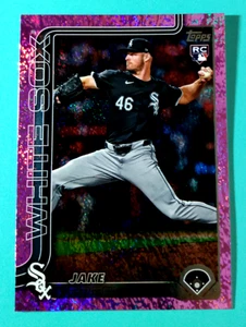 2025 TOPPS BASEBALL 2 *** Jake Eder: Pink Sand Glitter Foil Rookie *** #690 - Picture 1 of 2