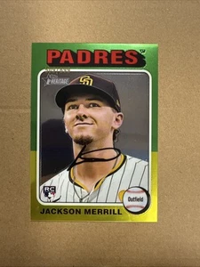 2024 Topps Heritage High Number Jackson Merrill Chrome - 335/699 - #689 RC Padres - Bild 1 von 2