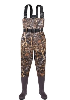 Fishingsir Camo 2-Ply Nylon PVC Waterproof Fishing Chest Waders (US Sz Large) - Image 1 of 2