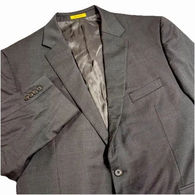 Abrigo Blazer Deportivo Hickey Freeman Etiqueta Dorada Lana Spandex Gris Oscuro Hombres Talla 52R Foto 1 de 4