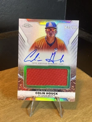 Colin Houck 2025 Topps Pro Debut Relic Refractor Auto /200 #PDJAR-CH - Image 1 of 2