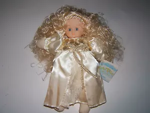 NEW Bean Bag Collectibles Curly Blonde Hair Stuffed Angel Doll Religious "Love" - Picture 1 of 3