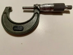 103-178 MITUTOYO MICROMETER, 1-2", .001", LOCK, RATCHET, CARBIDE-TIPPED, USED - Picture 1 of 1