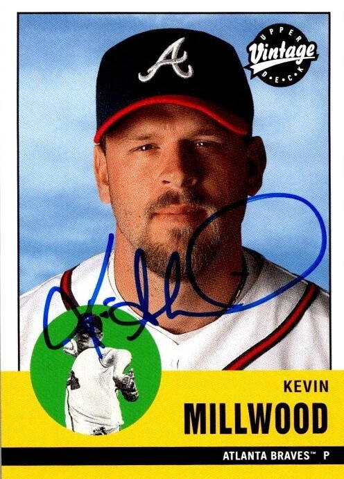 Kevin Millwood autographed Baseball Card (Braves) 2001 Upper Deck Vintage #180 - Image 1 of 1
