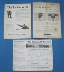 Vecchia letteratura aerea anni '30? 3 pezzi diversi - Foto 1 di 3