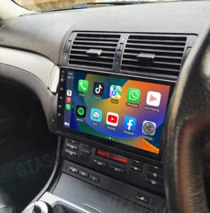 9" For BMW 3 Series E46 1999-2005 Android 13 Car Stereo GPS Navi Radio FM RDS BT - Picture 1 of 15