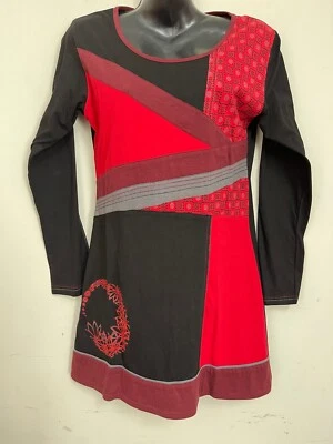 Artisan Cotton Ethnic Designer Colourful Summer Dress Made in Nepal SK-163 - Image 1 of 2