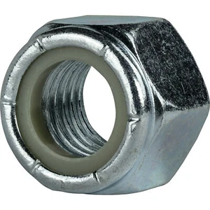 #10-32 Nylon Insert Hex Lock Nuts Grade 2 Zinc Plated Steel Qty 100 - Picture 1 of 7