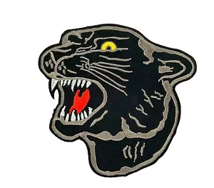 Patch Embroidered Patches Thermal Adhesive Panther Biker - Picture 1 of 1