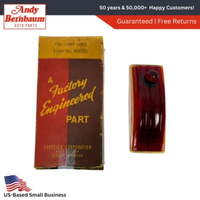 Desoto S-7 1940 luz trasera derecha pasajero luz trasera lente 856701 nuevo de Lote Antiguo Foto 1 de 4