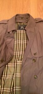 Vintage Burberry Trench Coat Womens 12 Long