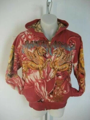Christian Audigier Mens Hoodie Size L Foto 1 de 3