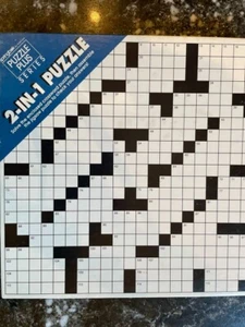 VTG Springbok Puzzle Plus 2 in 1 Crossword 500 Pcs COMPLETE! - Picture 1 of 6
