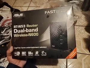 ASUS RT-N53 300 Mbps 4 Port Dual Band Router Wireless N600 Parental Control NEW - Picture 1 of 1