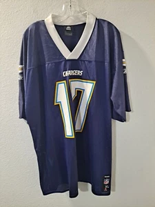 Reebok NFL San Diego Chargers Philip Rivers #17 Blue Mesh Jersey Classic XL - Picture 1 of 12