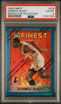 1995 TOPPS FINEST REFRACTOR W/COATING #228 DERRICK MCKEY PSA 6 - Image 1 of 2