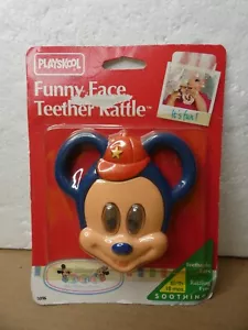 De colección 93 Playskool Mickey Mouse Divertido Cara Mordedor Sonajero Nuevo Disney - Imagen 1 de 6