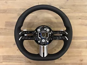 Mercedes W213 Facelift W206 W222 OEM NEW AMG Pack Sport Steering Wheel - Picture 1 of 12