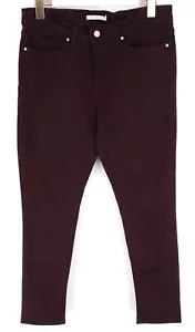 Levi's 311 Shaping Skinny Jeans Damen W29/L28 Dehnbar Zip Fly Denim Weinrot - Bild 1 von 8